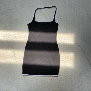 Black & White Halter Dress